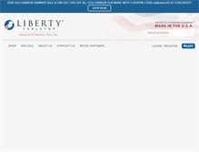 Tablet Screenshot of libertytabletop.com